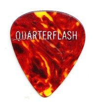Vintage Quarterflash Marv Ross Brown Faux Tortoise Guitar Pick - 1979 Tour