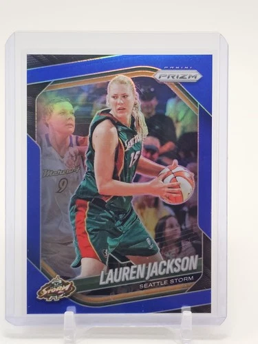 LAUREN JACKSON 2025-26 PANINI PRIZM WNBA BLUE /199 #91 SEATTLE STORM Q5908