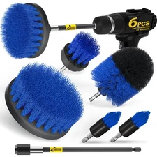 Holikme 6Pack Drill Brush Power Scrubber Cleaning Brush Extended Long Attachm...