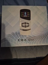 Electric Pulse EMS Neck Massager with Heat and Cordless Deep Tissue TENS Unit