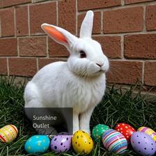 Digital Image Picture Photo Easter Bunny Rabbit White Limited