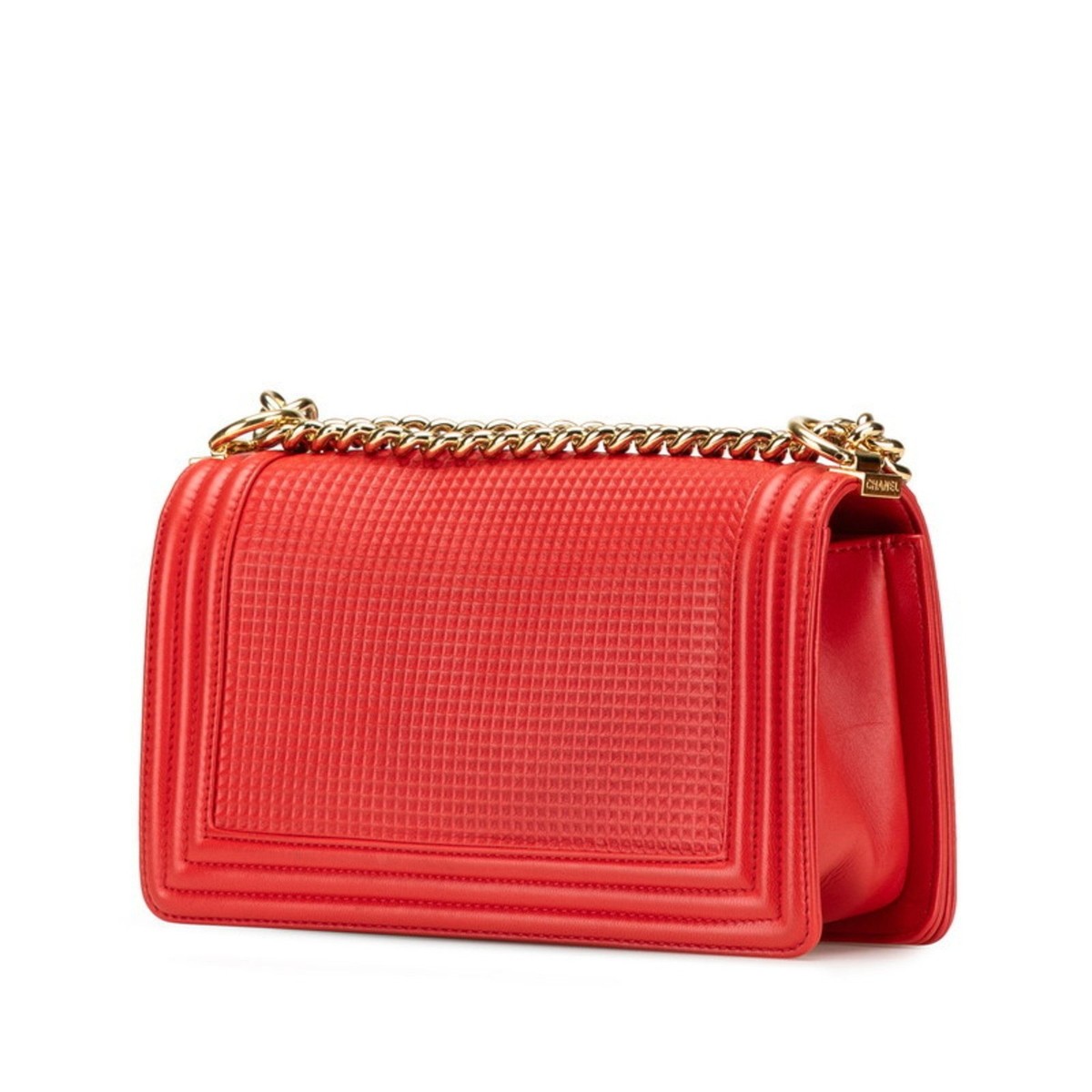 【希少】CHANEL BOY CHANEL 25 Chanel BOY CHANEL 25 Lambskin & fur Chain Shoulder Bag Black