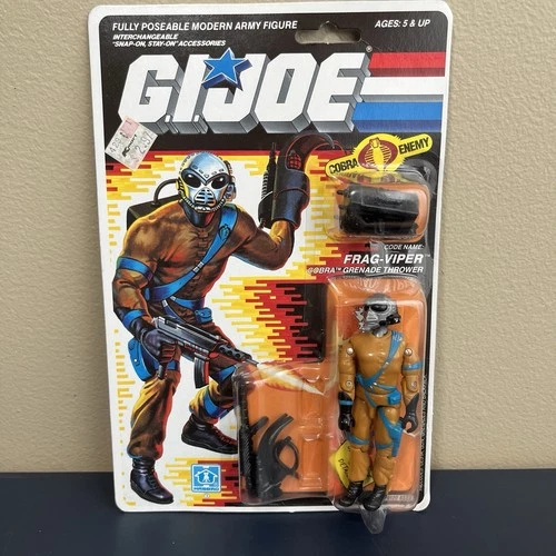 Cobra Frag Viper Action Figure GI Joe ARAH Hasbro 1988 Sealed Carded MOC