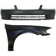 Bumper Cover Kit For 2000-2001 Toyota Camry Front Passenger Side