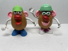Vintage Playskool Mr Potato Head 1983/85 Lot Of (2) Spuds & Many Accessories