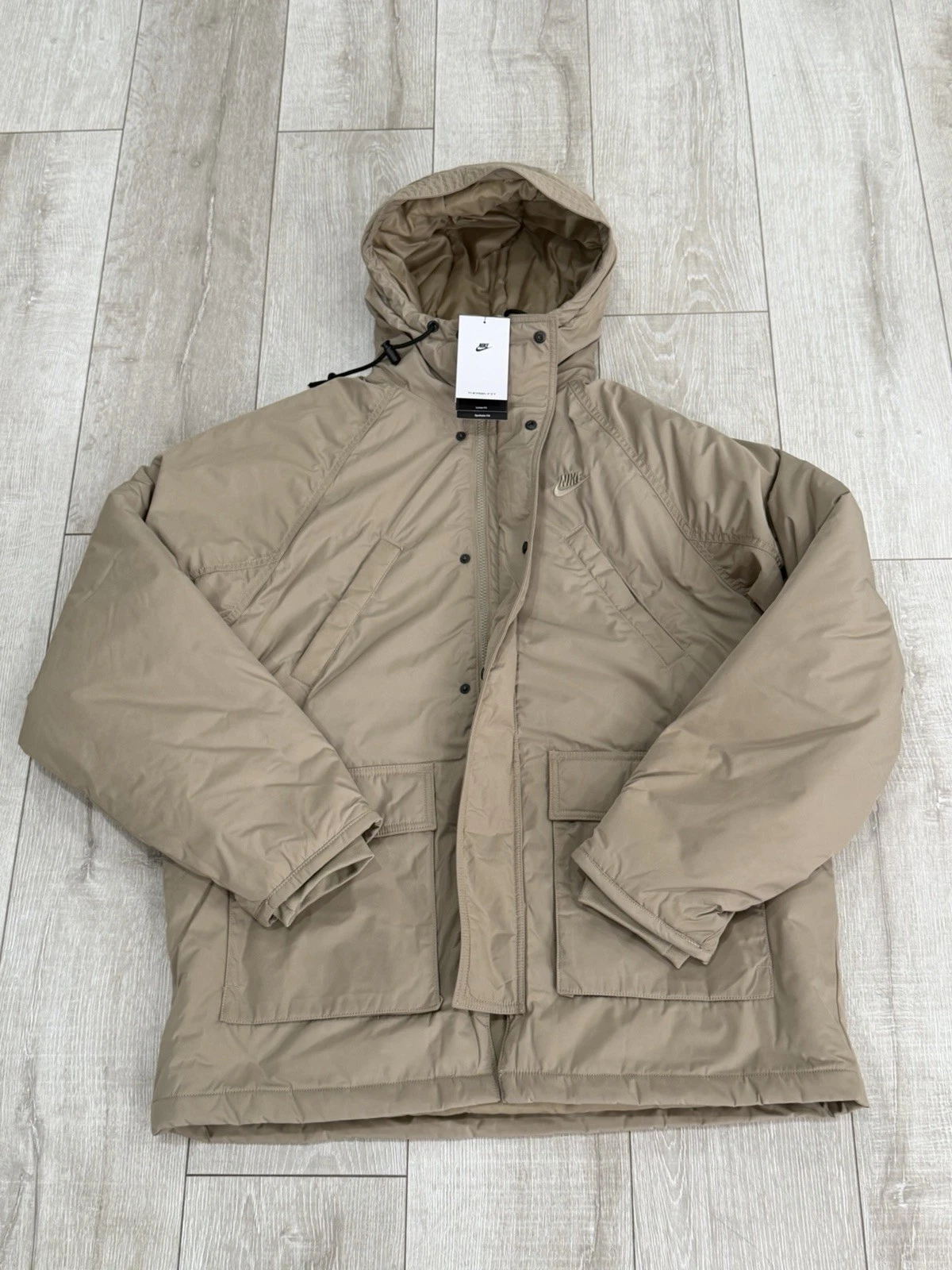 $260 Men's M Nike Sportswear Club Fleece Therma-Fit Zip Parka Jacket FZ0869-247