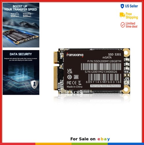 mSATA SSD 128GB SATA III 6Gb/s Internal Solid State Drive 550MB/s for Laptop