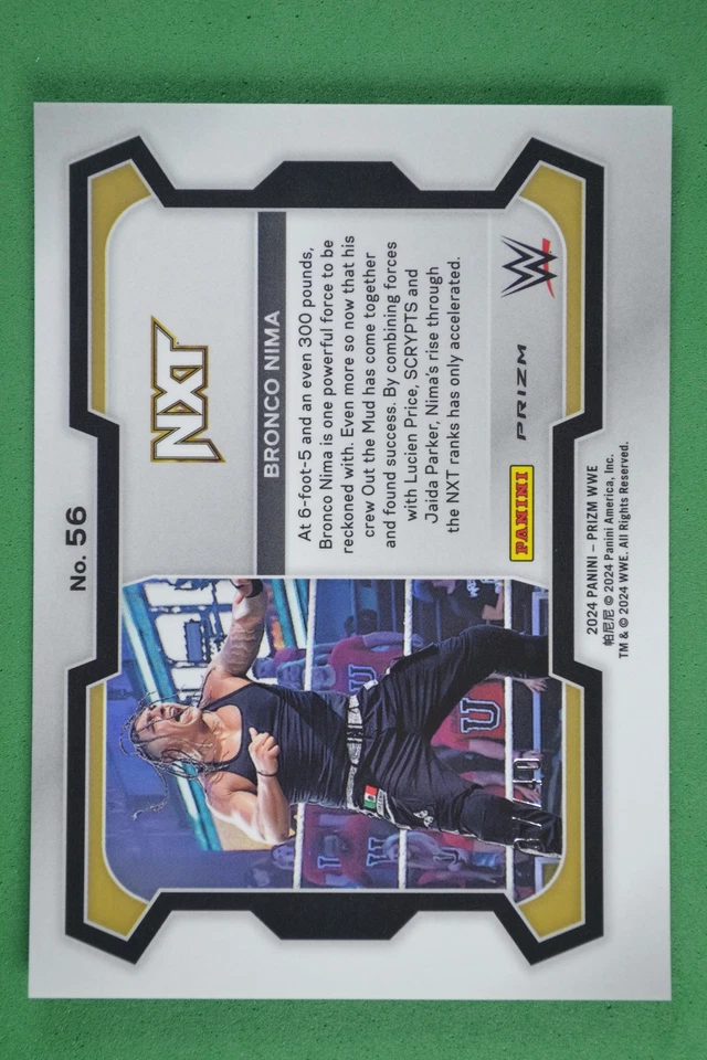 Bronco Nima 2024 Panini Prizm WWE WrestleMania Prizms #/40 #56 - Image 2 of 3