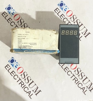 MULTISPAN TI-31V DIGITAL TEMPERATURE INDICATOR 0-1200°C FREE FAST SHIPPING