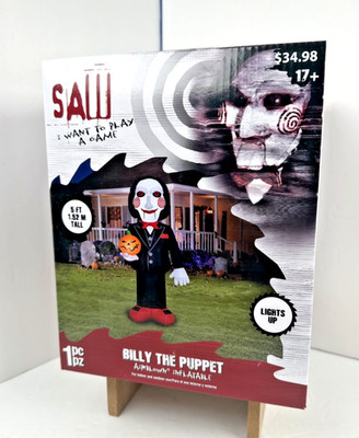 SAW Billy The Puppet Halloween Yard Airblown Inflatable - Size 5 FT Tall, NEW!
