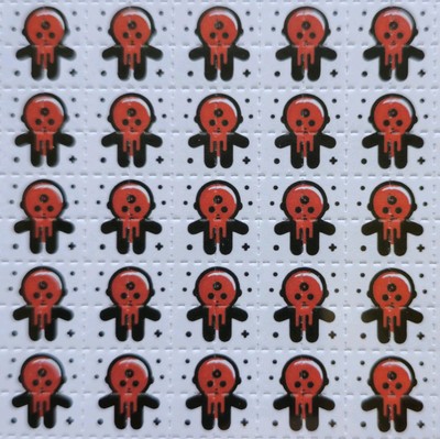 Baby Drip Red LSD Blotter Art Sheet 100 Tabs w/Extras (Read Description)