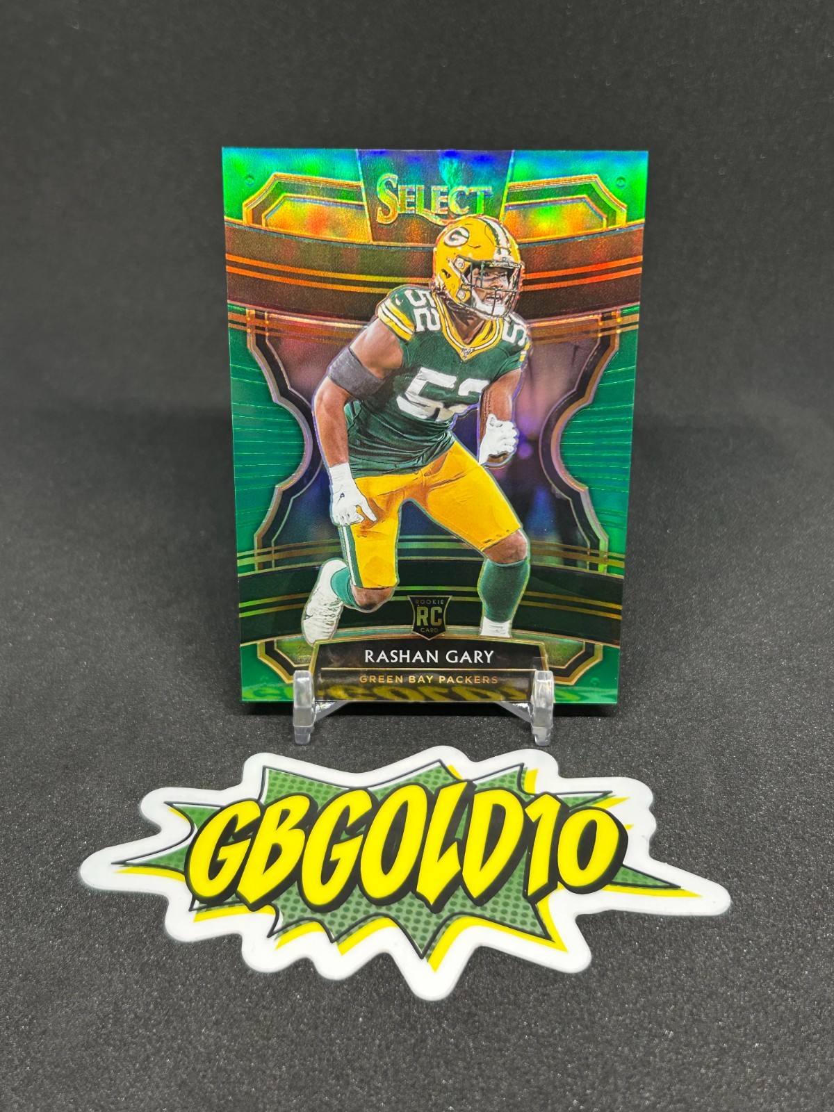 2019 Panini Select Rashan Gary Concourse Green /5 Rookie RC