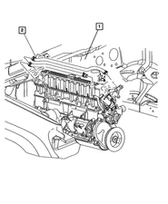Genuine Mopar Heater Return Hose 55115897AB