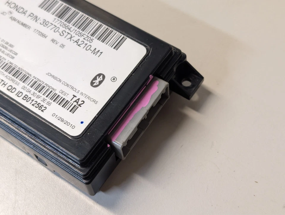 ✅ Comunicación 10-13 ACURA MDX Bluetooth 39770-STX A210 M1 39770STXA210M1 Foto 4 de 4