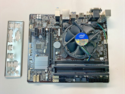 Gigabyte GA-B85M-DS3H Motherboard w/i5-4570@3.2GHz, 8GB DDR3 RAM, Fan IO Shield