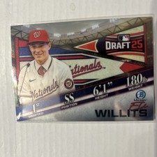 2025 Bowman Draft Chrome Draft Night Eli Willits #BDN-1 Nationals