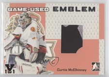 2006-07 ITG Heroes and Prospects Emblems Vault Purple 1/1 Curtis McElhinney 0f2