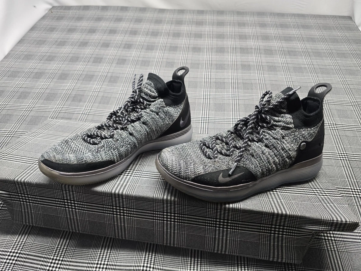 Nike Zoom KD 11 Still KD Black White Flyknit Basketball Shoes Mens 8.5 Durant NIKE KD 11  main image 3