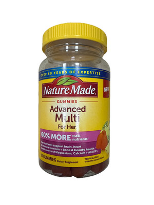 Nature Made Advanced Multi For Her 90 Gummies Exp 12/2025