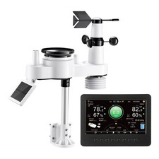 7in1 Environmental Weather Station 7inch TFT Solar Sensor Rain Wind Speed Wi-Fi