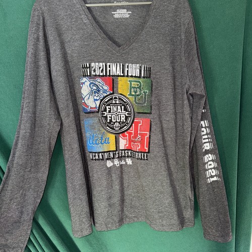 NCAA College Basketball Final Four 2021 Long Sleeve Shirt Size XXL Gray