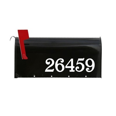 PAIR of White or BLK 1.5'' 2'' 2.5'' 3'' Mailbox Custom NUMBER Box Post Delivery