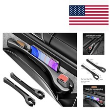 Essential 2-pack Car Seat Gap Organizer With Integrated Phone Holder - Black Essential 2-pack Car Seat Gap Organizer With Integrated Phone Holder - Black
