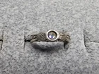 GRANDMA GRABE'S BEAUTIFUL VINTAGE 925 STERLING SILVER OPEN BACK 1.24G RING SIZ 4