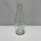 Vintage Clear Glass Milk Bottle Farmers And Dairymen Embossed Dairy Bottle