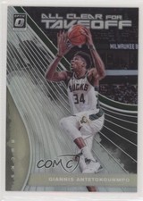 2019 Donruss Optic All Clear for Takeoff Holo Prizm Giannis Antetokounmpo #6 fm0