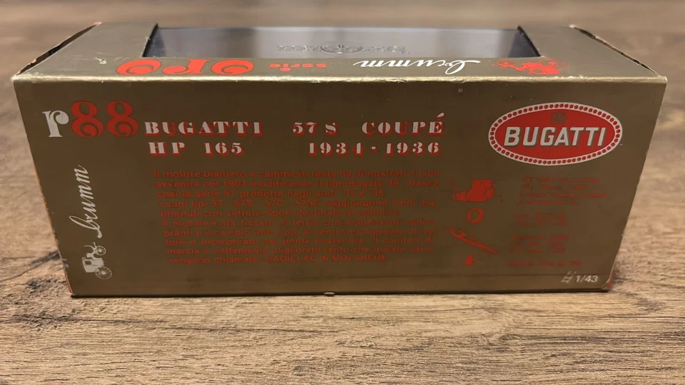 BRUMM R88 Bugatti 57 S Coupé 1934-1936 1/43 - Immagine 3 di 4