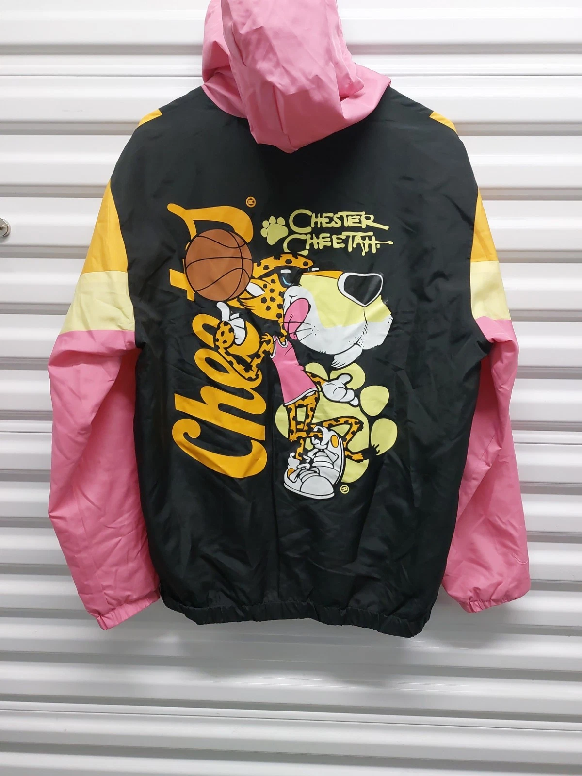 Cheetos Chester Cheetah Colorblock Half-Zip Windbreaker Jacket Size Medium image 1