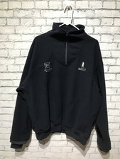 Zero Restriction, Men's L, Blue Fleece Long Sleeve 1/2 Zip Pullover Sweatshirt