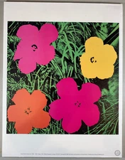READ! Vintage 1964 / 1989 Andy Warhol "Flower" Art Print Neues Publishing Litho