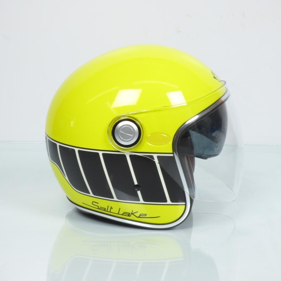 Casque jet Torx Salt Lake TZ L jaune noir pour vos trajets urbains quotidiens