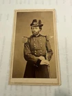 Civil War jCDV General Quincy Gilmore with Hardee Hat