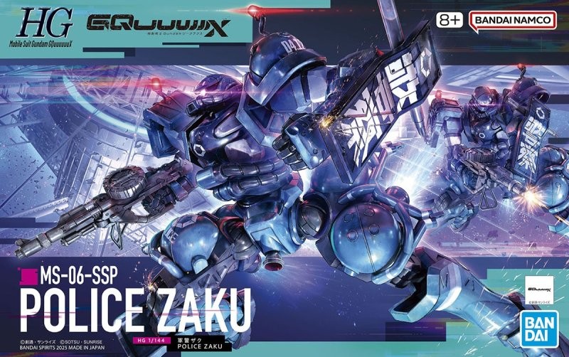 Bandai 1/144 HG MS-06-SSP Police Zaku Mobile Suit Gundam