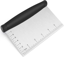 Bench Scraper, UUBAAR 1 PCS Dough Scraper Tool Kitchen Scraper, Multi-Purpose S