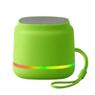 RGB LED Light Portable Bluetooth Speaker Mini Wireless Speaker  | Green