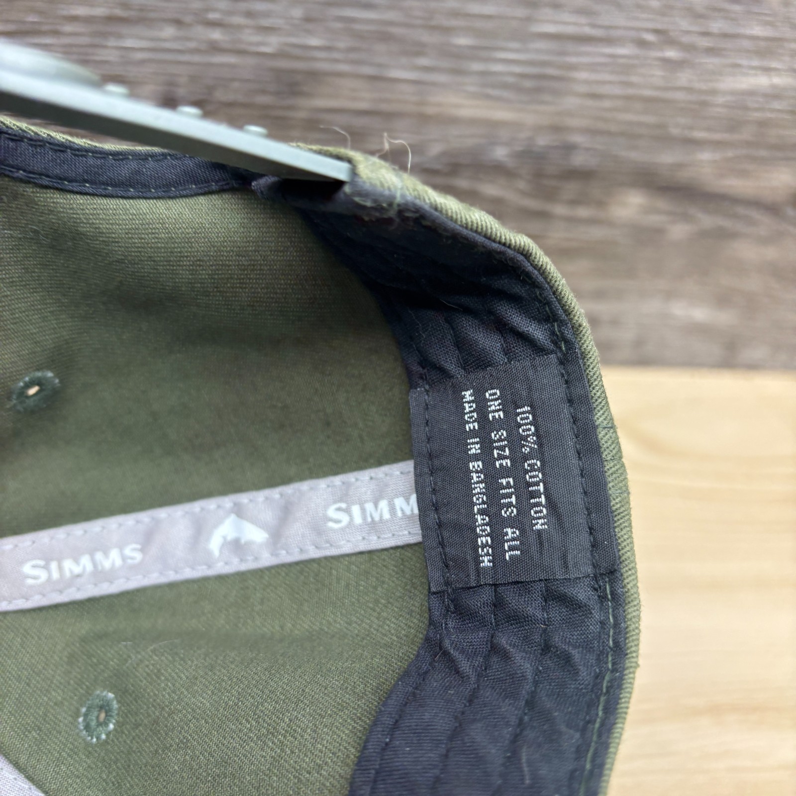 Simms Hat Cap Snapback Green Working Waders Patch… - image 12