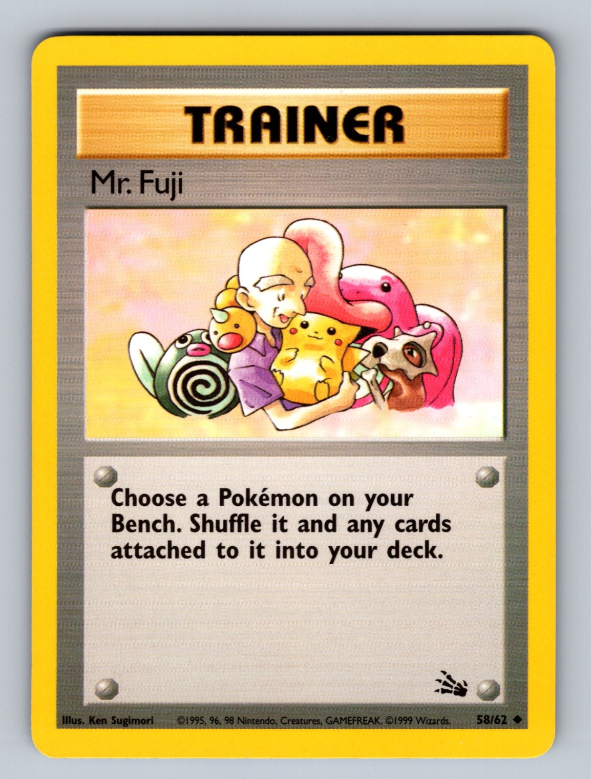 Mr. Fuji - 58/62 Uncommon Fossil - NM Pokemon TCG
