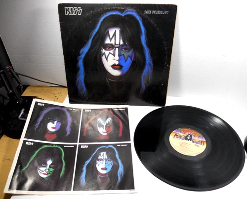vintage 1978 Kiss Ace Frehley 33 RPM vinyl LP 12" record Casablanca NBLP 7121 BS