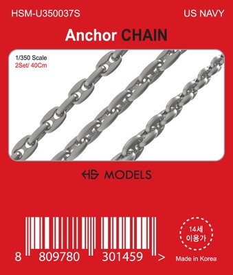 HS-MODEL U350037S 1/350 US NAVY Anchor CHAIN