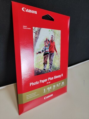 CanonInk 1432C002 Photo Paper Plus Glossy II 5'' x 7'' 20 Sheets