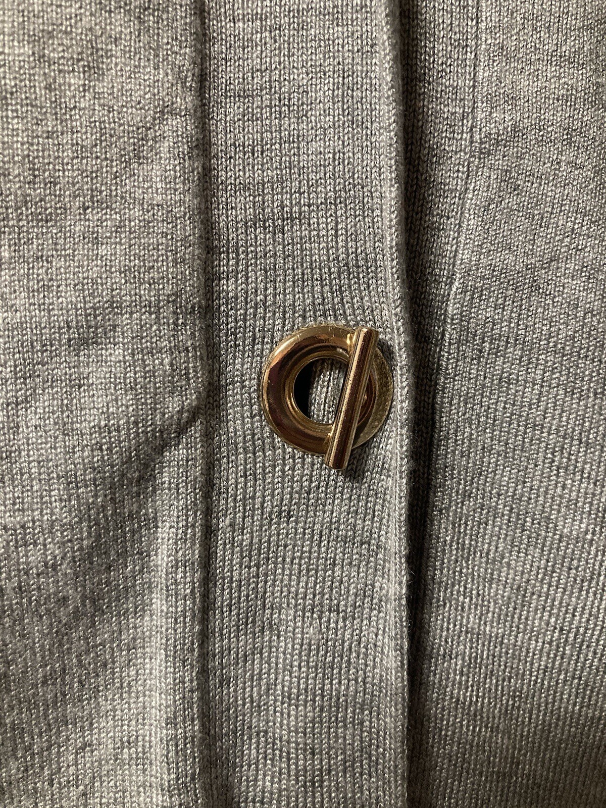 Women’s Grace Elements Solid Gray Long Sleeve V-N… - image 3