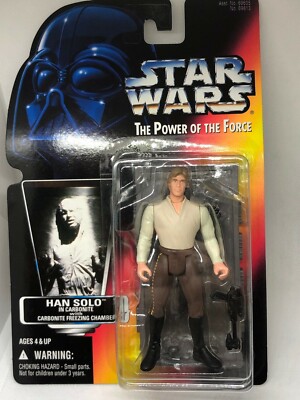 Star Wars Han Solo in Carbonite Mint 1995 POTF with Shadows of the Empire ads