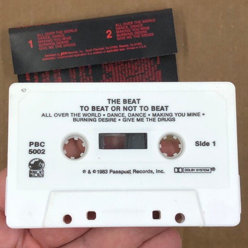 THE BEAT TO BEAT OR NOT TO BEAT Cassette Tape 1983 Rock New Wave PAUL COLLINS - Picture 2 of 5