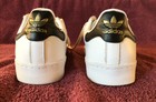 Adidas White Gold D68718 Shelltoe Sneakers Mens 6.5 w/ Removable Adiprene Insole — photo 4