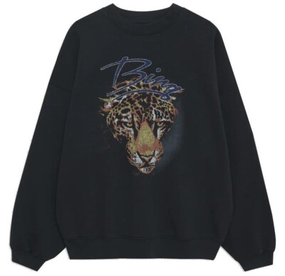 ANINE BING -- HARVEY CREW LEOPARD SWEATER - XS - S - M - L  -- Neu