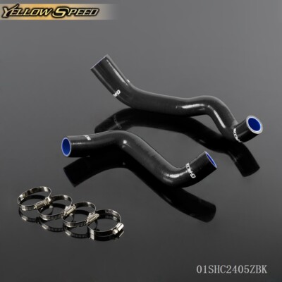 Fit For Alfa Romeo Mito QV Black Silicone Radiator Coolant Hose &Clamps Kit 2Pcs